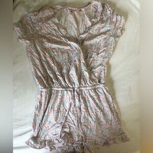 La Vie En Rose Floral Romper